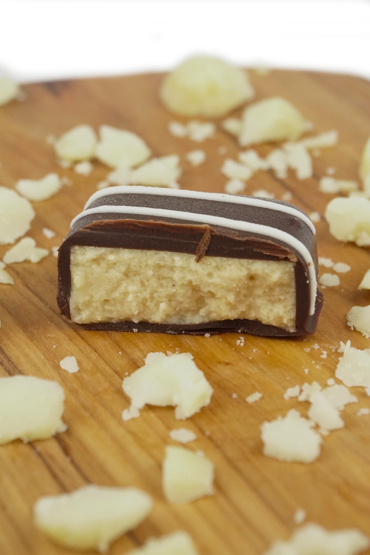 Macadamia nut butter chocolate bite