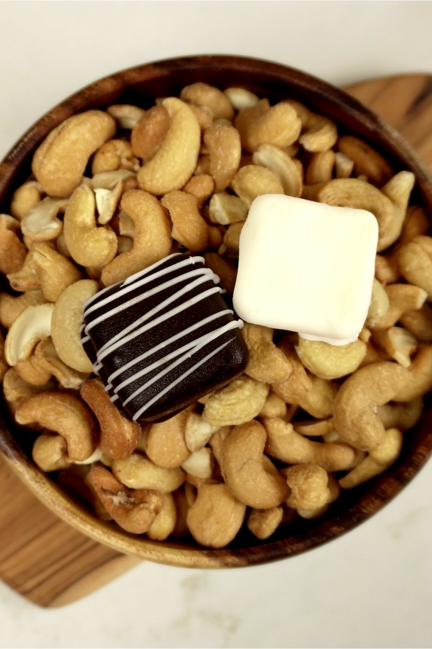 Macadamia nut butter chocolate bite